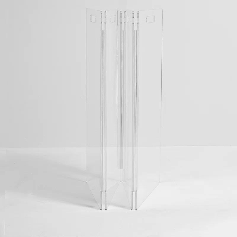 Hiddin Clear Freestanding Tall Zig Zag Pet Gate