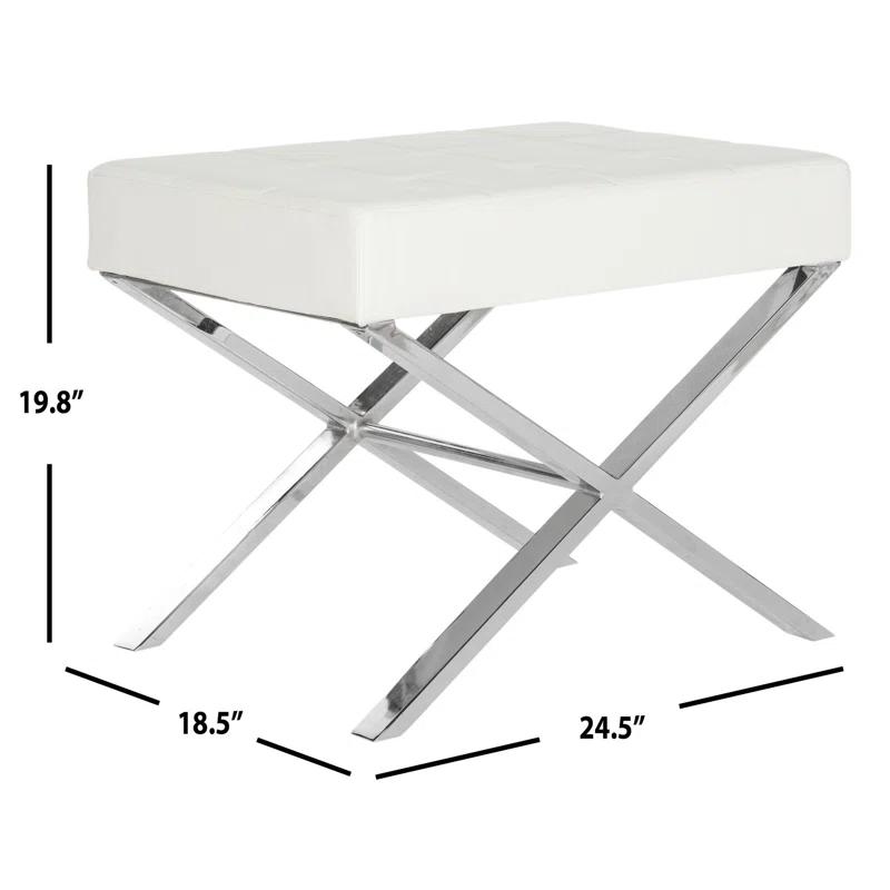 Ivy Bronx Halewood Faux Leather Ottoman