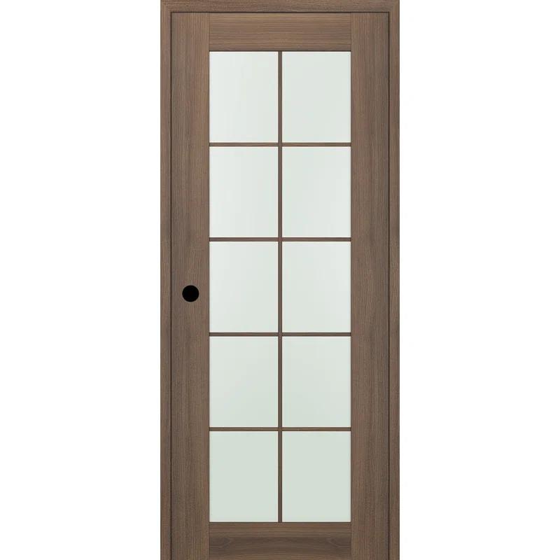 Belldinni Avon 10 Lite Solid Manufactured Wood and Glass Paneled Prefinished Standard Door