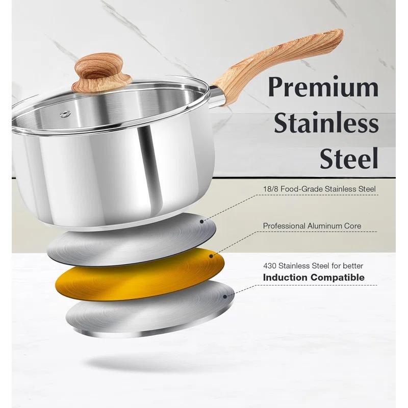 CS KOCHSYSTEME Stainless Steel Saucepan