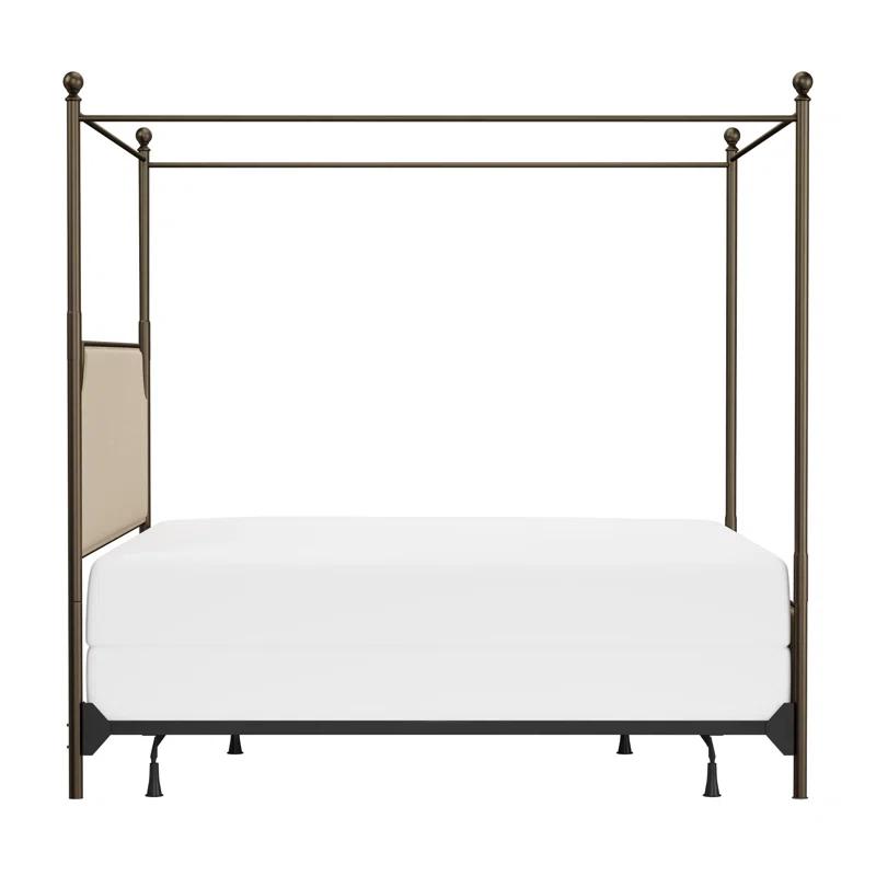Nordland Upholstered Metal Canopy Bed