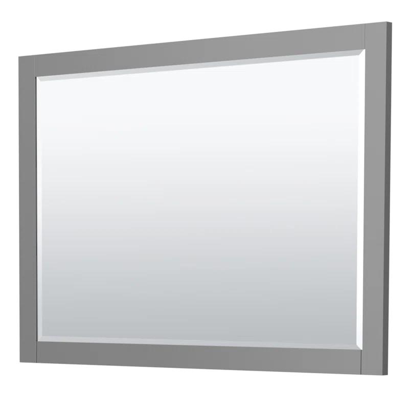 Wyndham Collection Miranda 48" Freestanding Single Bathroom Vanity with Cultured Marble Top with 46" Mirror