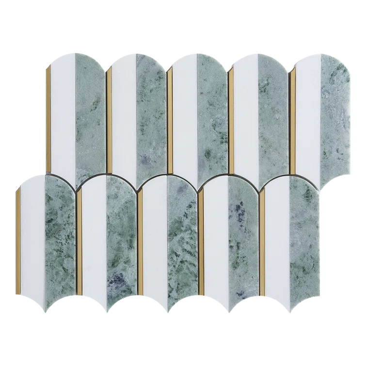 ES Stone Water Jet 3.75" x 6" Novelty Mosaic Wall & Floor Tile (Set of 10)