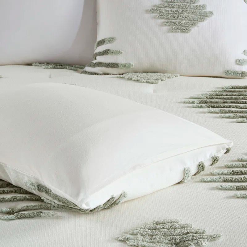 INK+IVY Tahli 3 Piece Cotton Blend Chenille Comforter Set