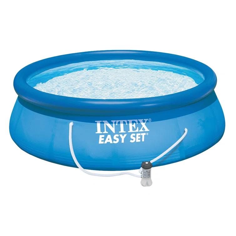 Intex Intex 15 x48" Inflatable Pool with Ladder, Pump and Deluxe Pool Maintenance Kit