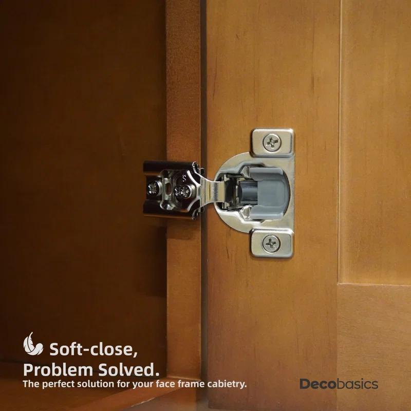 Decobasics 105 Degree 3 Way Adjustability 1/2" Overlay Hinge