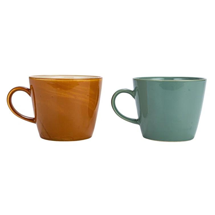 Creative Co-Op Stoneware Coffee Mug | Wayfair