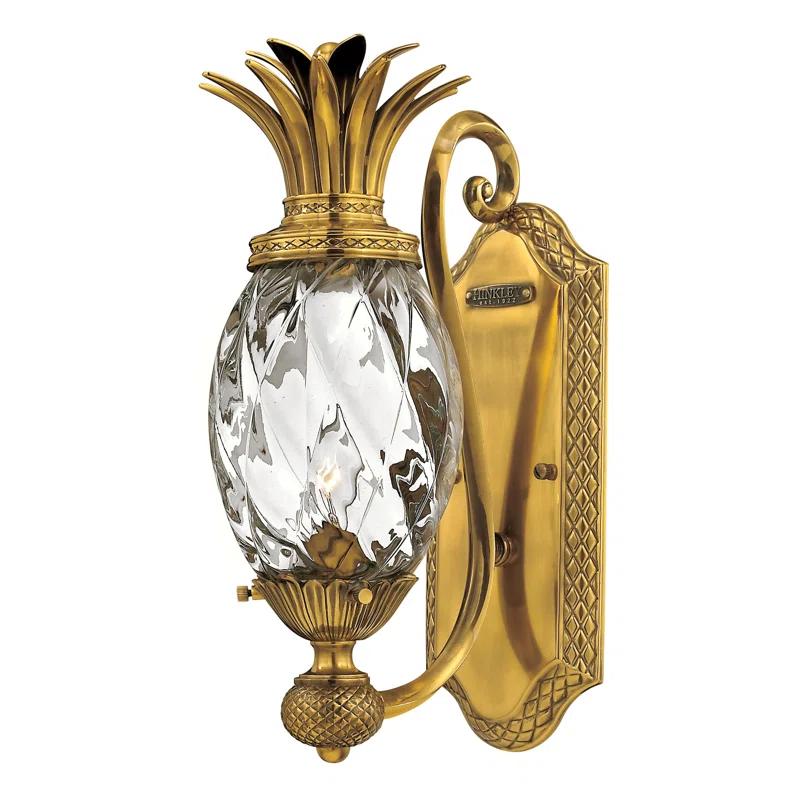 Hinkley Plantation 1 - Light Burnished Brass Armed Sconce