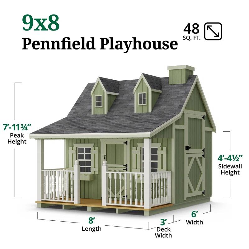Little Cottage Co. Pennfield Outdoor Wood Playhouse