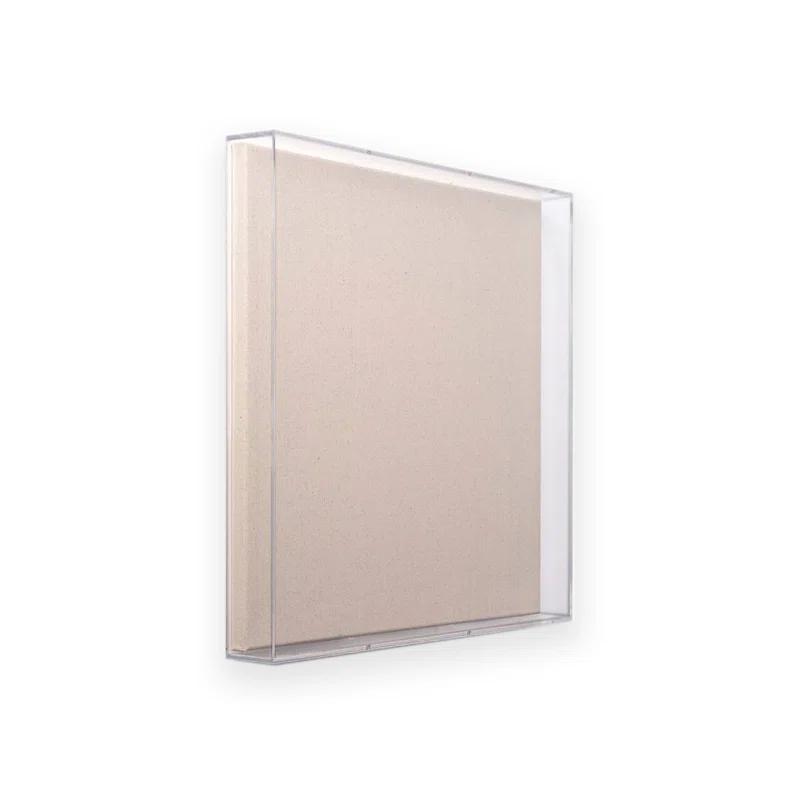 Wexel Art Modern Acrylic Shadowbox with Linen Canvas 3" Depth | UV Grade
