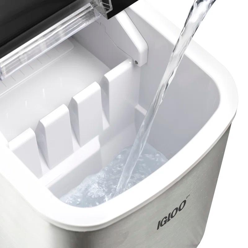 Igloo Igloo 26-Pound Automatic Self-Cleaning Portable Countertop Ice Maker Machine With Handle