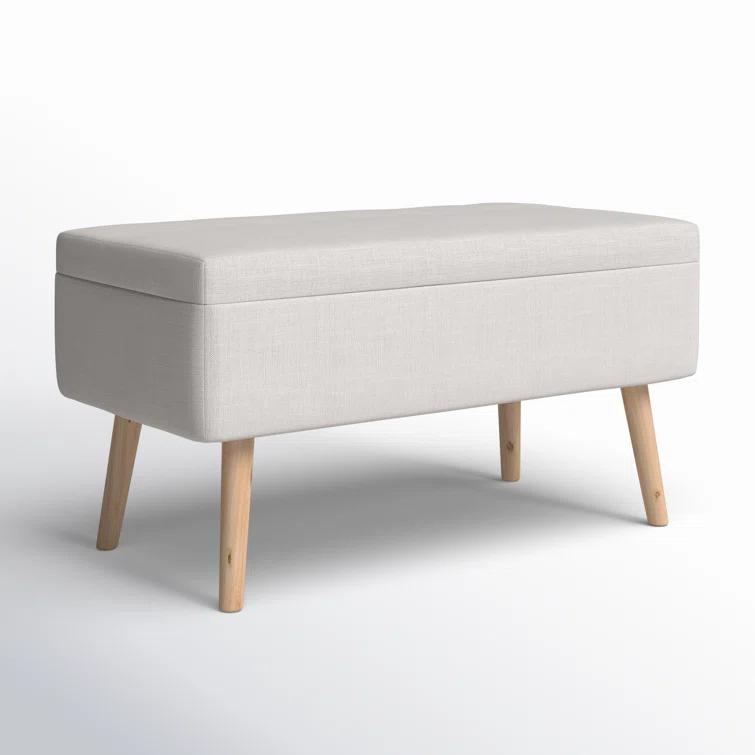 Mercury Row® Beyers Fabric Upholstered Storage Bench