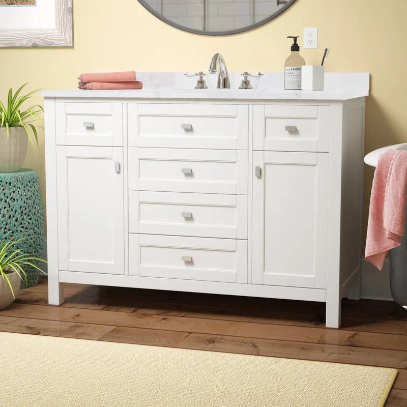 Cahaba Juniper 48'' Free Standing Single Bathroom Vanity Set with Countertop and Sink
