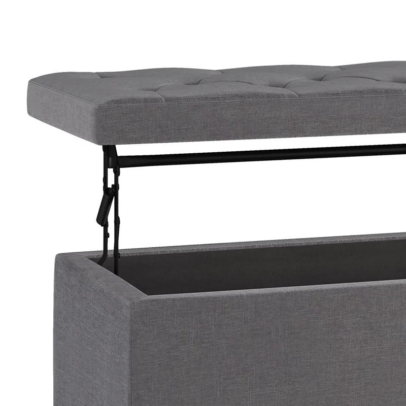 Simpli Home Hamilton Lift Top Rectangular Storage Ottoman
