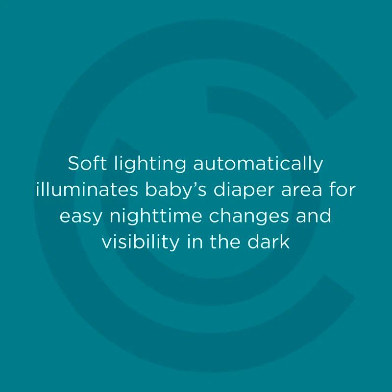 Contours Glow Motion Sensing Waterproof Light-Up Changing Pad for Dresser or Changing Table