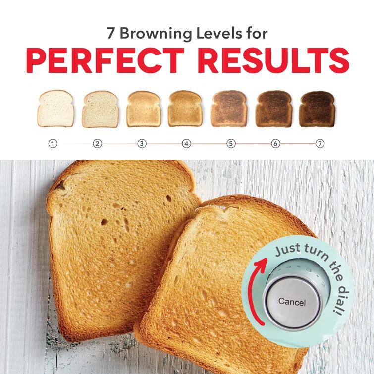 DASH Dash 2 Slice Long Slot Clear View Toaster