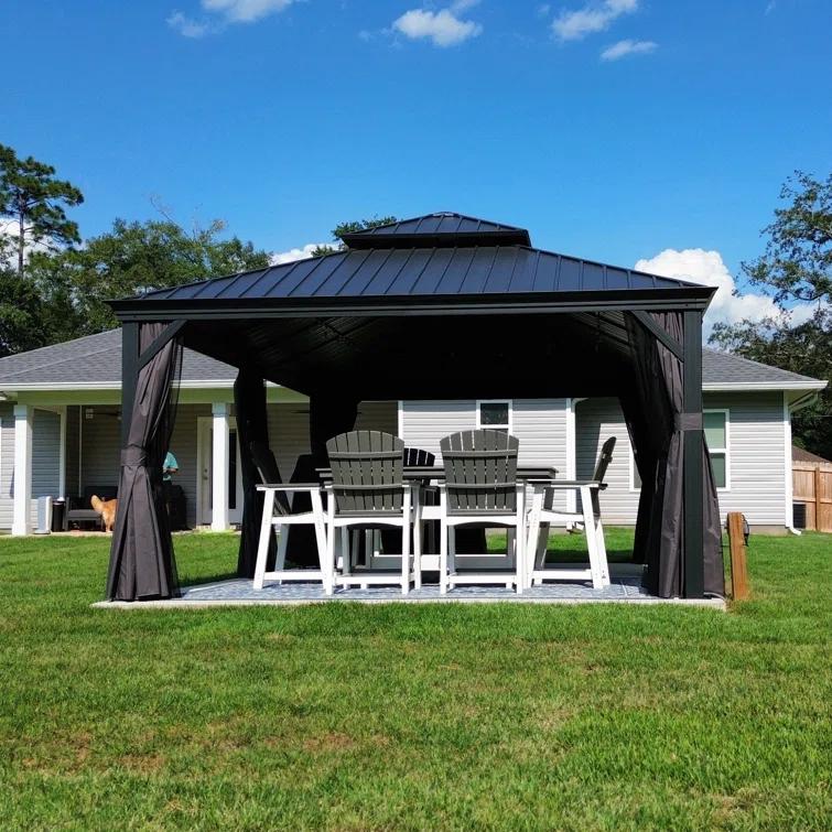 Purple Leaf Aluminum Patio Gazebo