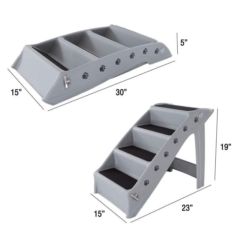 Petmaker Petmaker Pet Stairs PETMAKER 4-Step Foldable Dog Stairs
