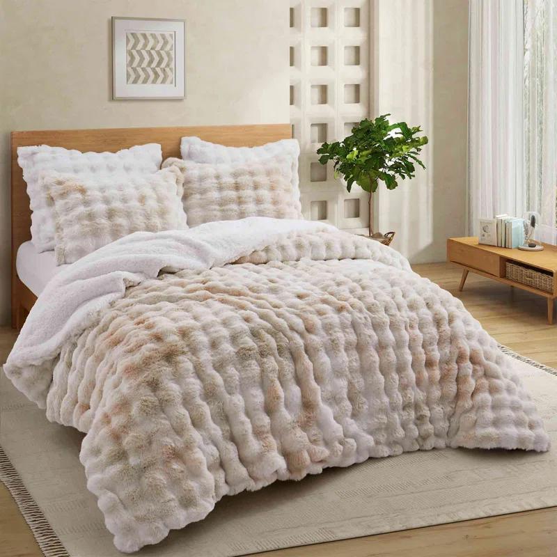 Peace Nest Plush Down Comforter Set