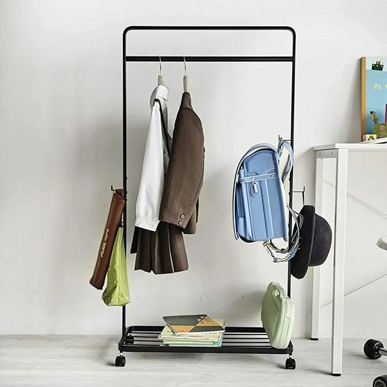 Yamazaki Home Kids Clothes Rack, Steel, Wheels