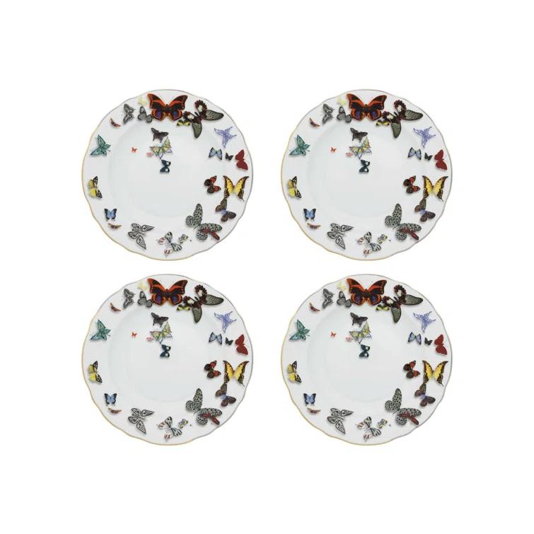 Vista Alegre 8.937'' Handmade Porcelain China Appetizer Plate (Set of 4)