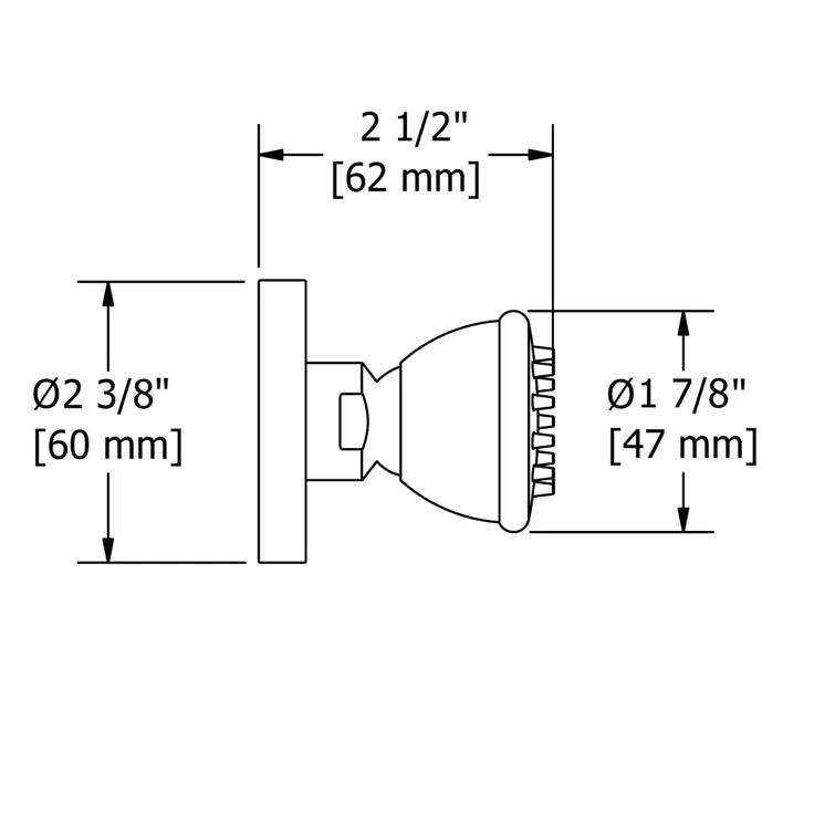 Round Adjustable Shower Body Spray