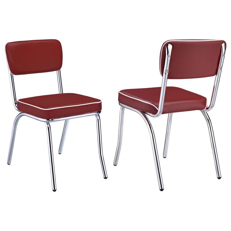 Newline Retro Upholstered Dining Side Chair (Set Of 2)