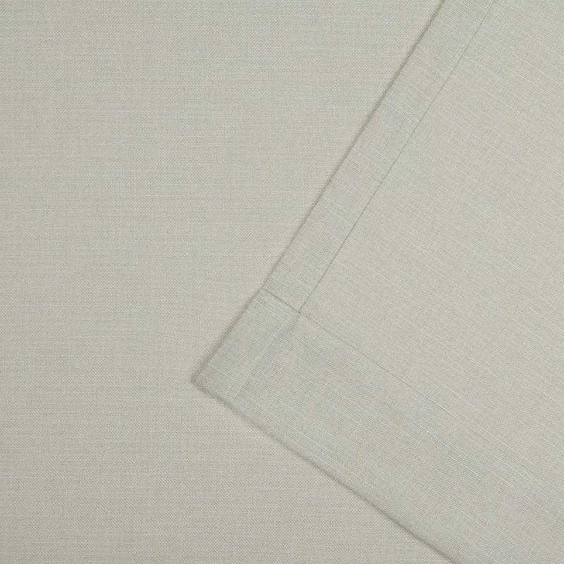 Nicole Miller Nicole Miller Faux Linen Slub Textured Hidden Tab/Rod Pocket Top Light Filtering Curtain Panel Pair (Set of 2)
