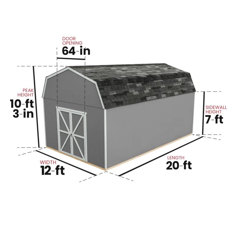 Handy Home Hudson Wood Storage Shed