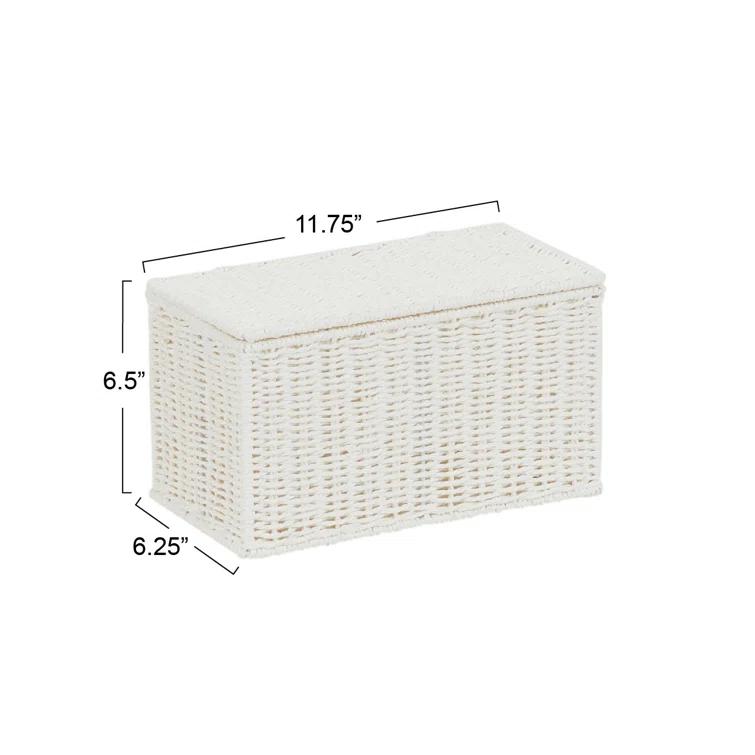 Household Essentials Paper Rope Wicker Box & Reviews | Wayfair