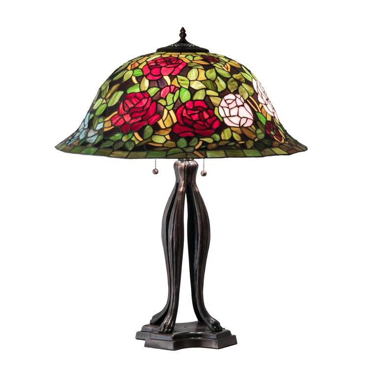 Meyda Lighting Meyda Tiffany & Stained Glass Metal Table Lamp