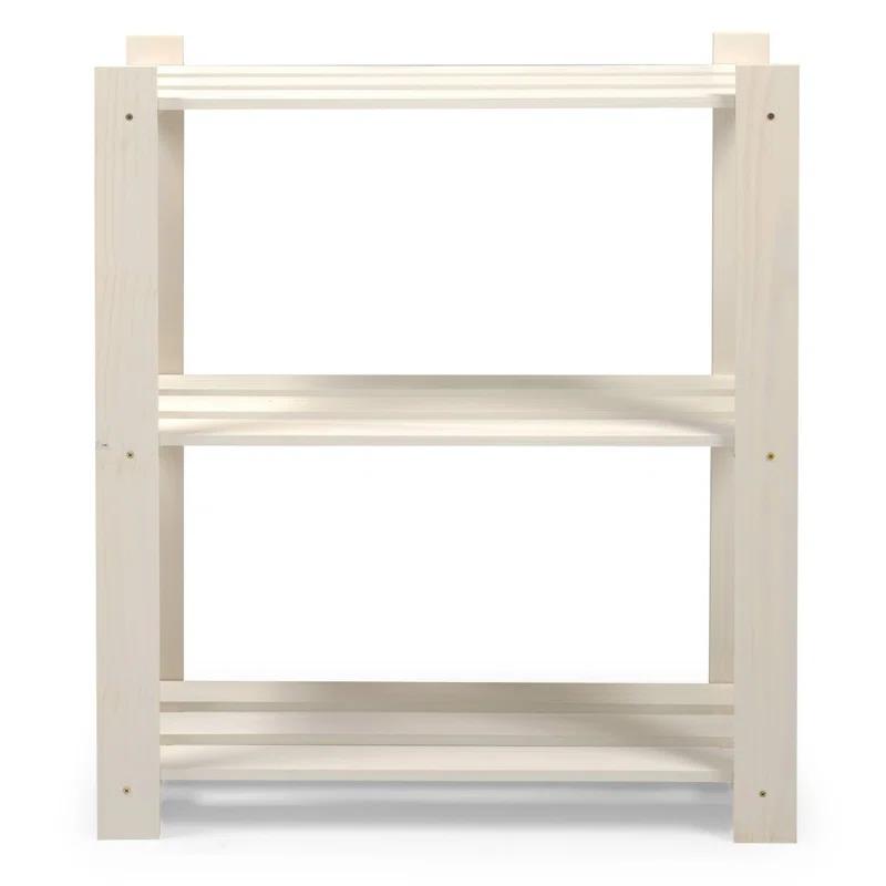 Utility 29.53'' W Solid Wood Shelving Unit