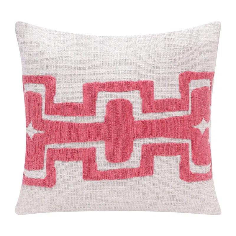 Stacy Garcia Home Geometric Handmade Cotton Wool Blend Decorative Throw Pillow