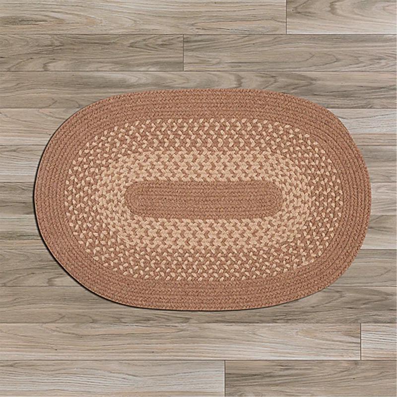 Highland Dunes Wingo Wool Blend Reversible Area Rug - Taupe