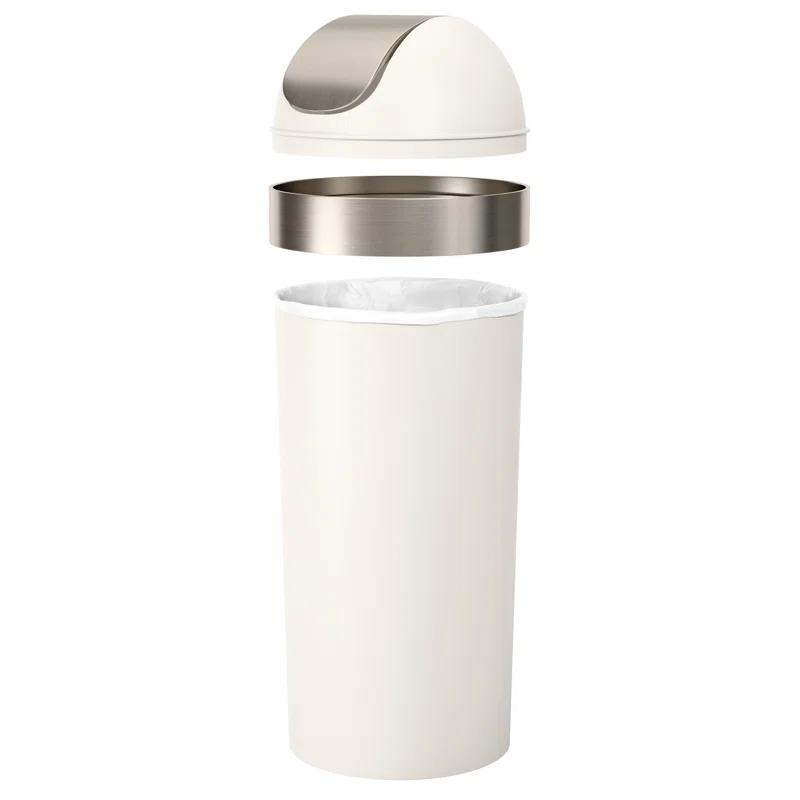 Umbra Venti Plastic Swing Top Trash Can - 16 Gallons