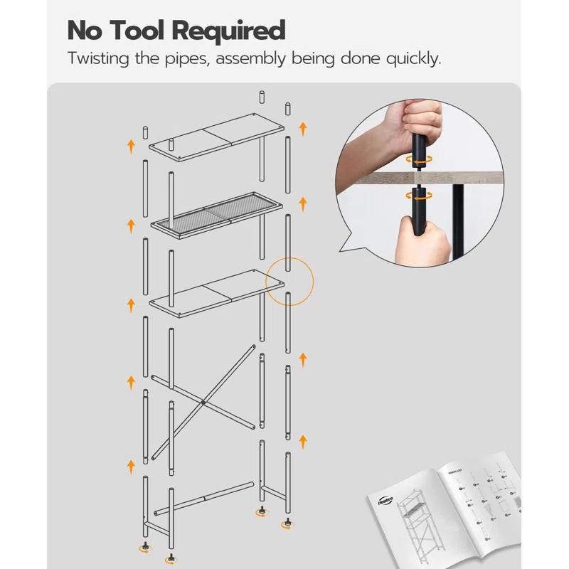 Over The Toilet Storage, 3-Tier Over Toilet Bathroom Organizer