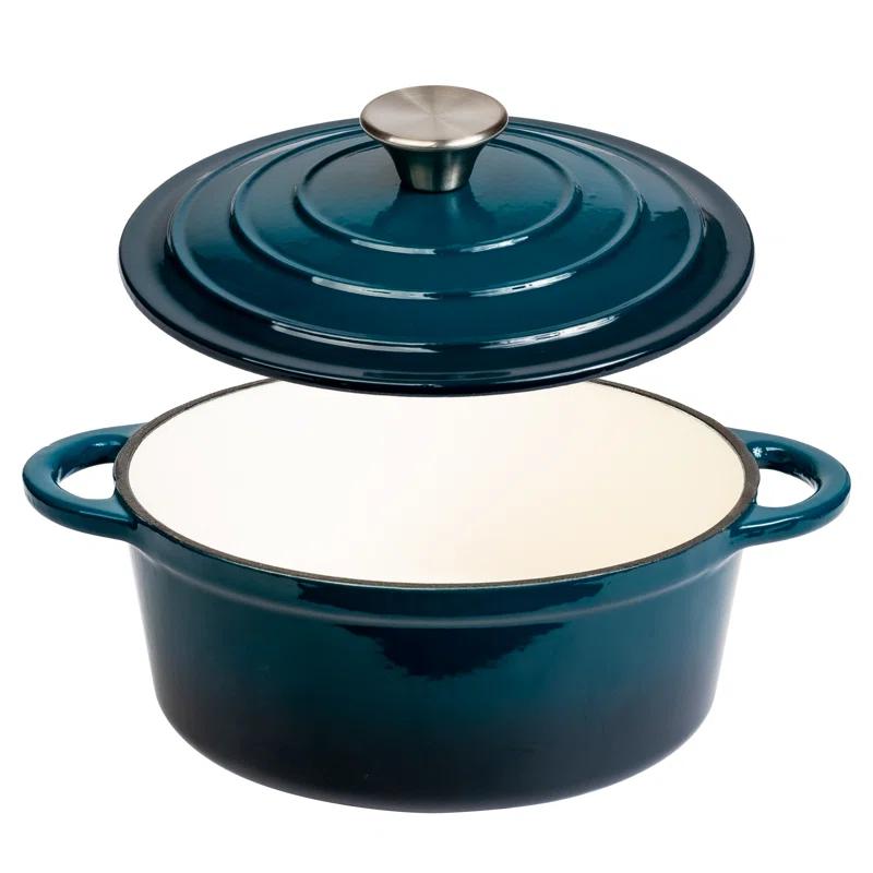 Lexi Home Enameled Cast Iron Round Dutch Oven