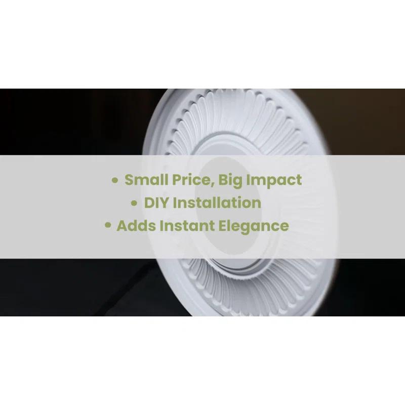 Attica Thermoformed PVC Ceiling Medallion