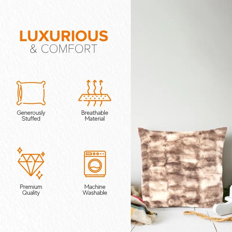 Faux Fur Throw Pillow