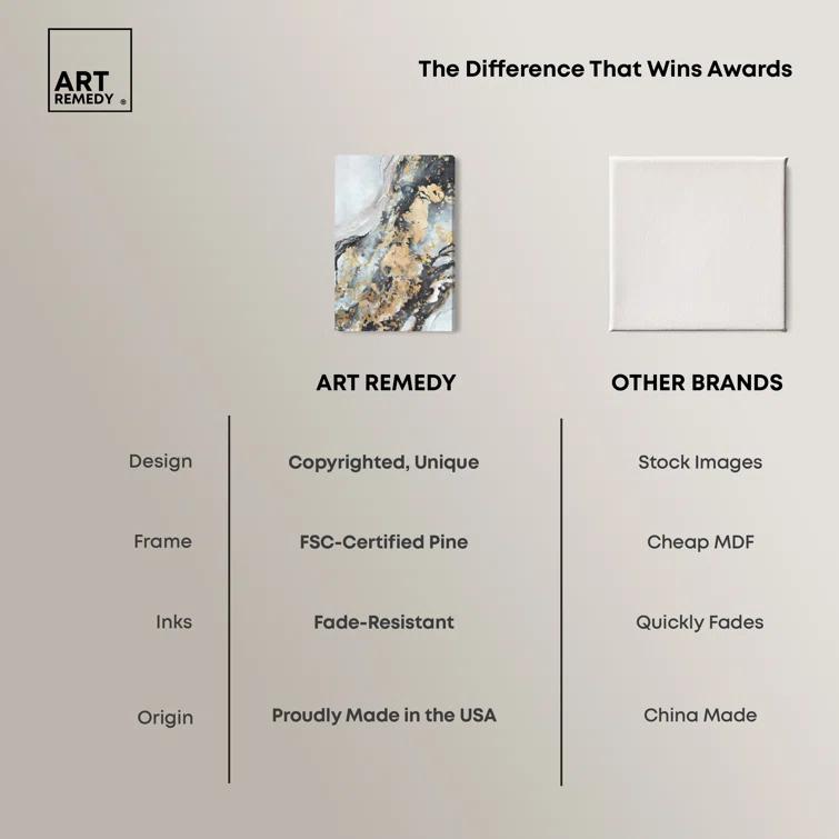 Art Remedy Creative Gold Boho Neutral Abstract Wall Art by Art Remedy