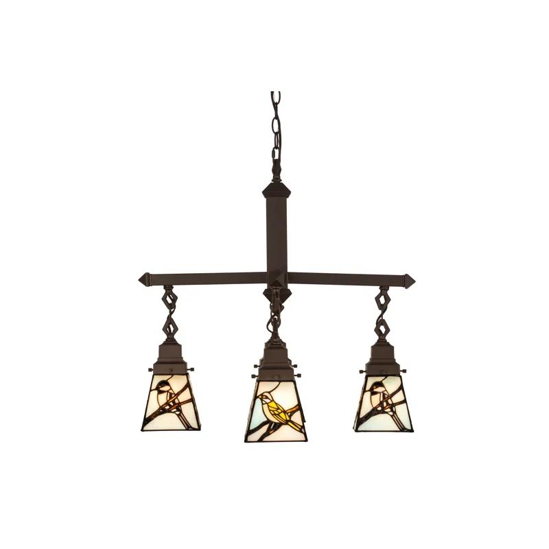 Rustic Lodge 4 - Light Dimmable Classic / Traditional Chandelier