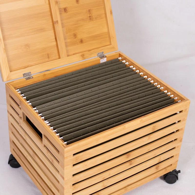 BirdRock Home Bamboo File Box
