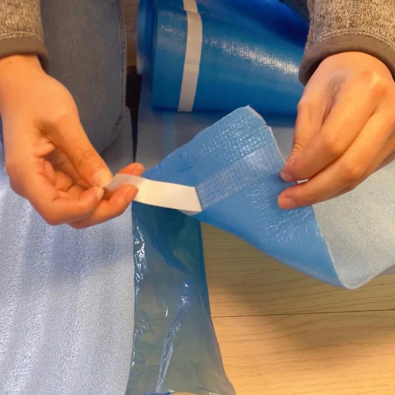Dekorman Dekorman 3mm Sound and Moisture Barrier Blue Foam Underlayment for Laminate and Wood Flooring (200 sq.ft./roll)