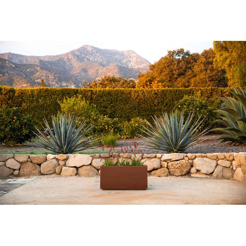 Corten Steel Series Long Box Planter