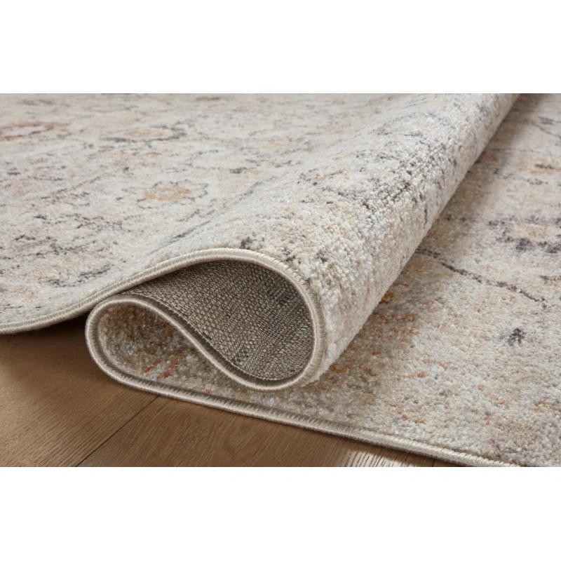 Loloi II Monroe Oriental Machine Woven Polyester Area Rug in Gray/Ivory