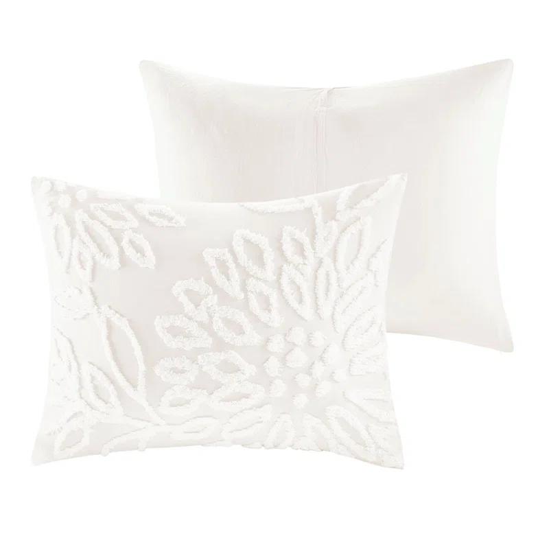 Kelly Clarkson Home Gwyneth 3 Piece Tufted Cotton Chenille Floral Duvet Cover Set