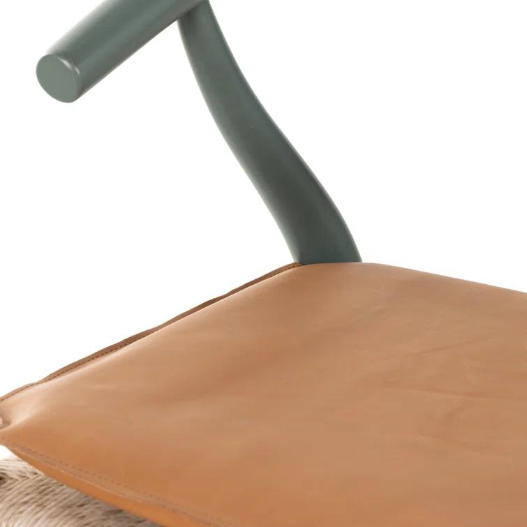 Ivory Natural Wood Wishbone Arm Chair