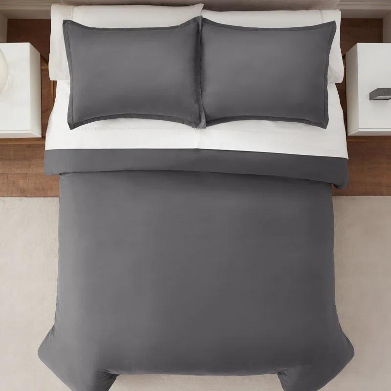 Serta Serta Simply Clean Antimicrobial 3 Piece Duvet Cover Set