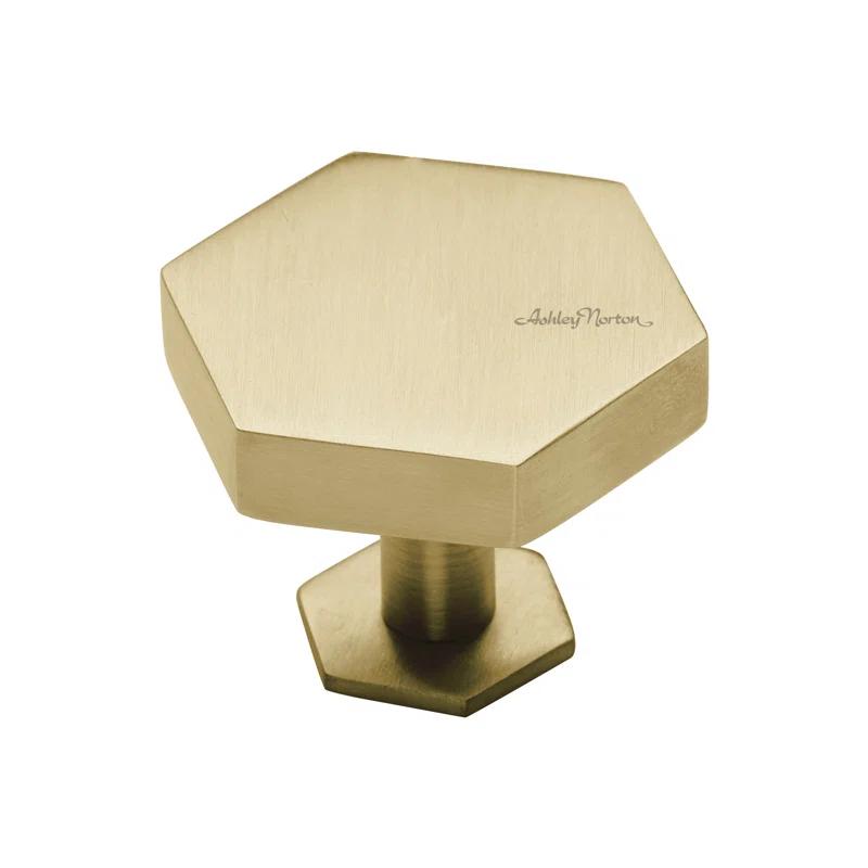 Ashley Norton Oversized Hex 1 3/4" Length Geometric Knob