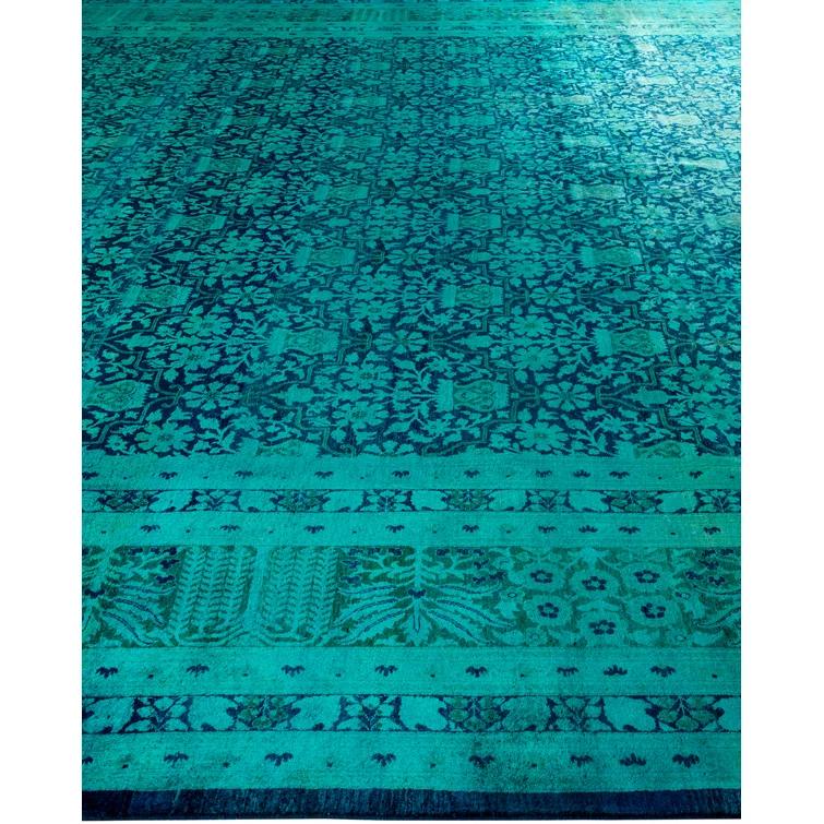 Isabelline One-of-a-Kind 18' 7" X 12' 1" 2000s Wool Area Rug in Blue